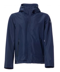 Laminated fabric jacket with waterproof zip