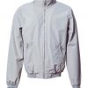 Bomber jacket with chambray cool cotton lining, cuffs and band made of elastic knitted fabric