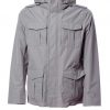 Field jacket in poly, lined cotton effect