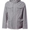 Field jacket in poli effetto cotone foderato