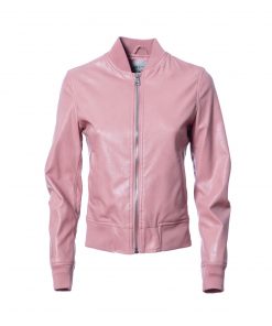 Eco-leather bomber jacket